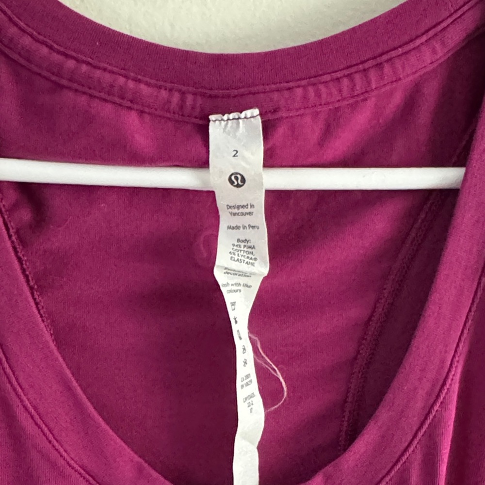 Lulu Lemon Pink TankTop - Picture 2 of 2